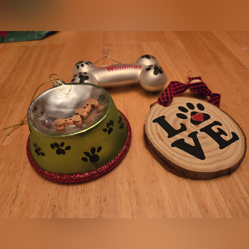 Pet-Themed Christmas Ornaments Set